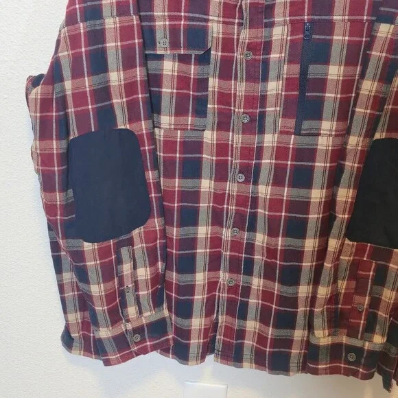 Wrangler ATG All Terrain Gear Plaid Flannel Shirt – Men’s XL - Picture 5 of 10